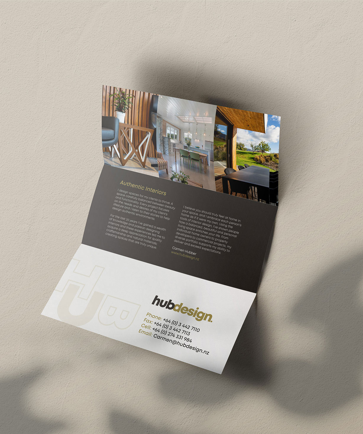 Hub Design brochure design