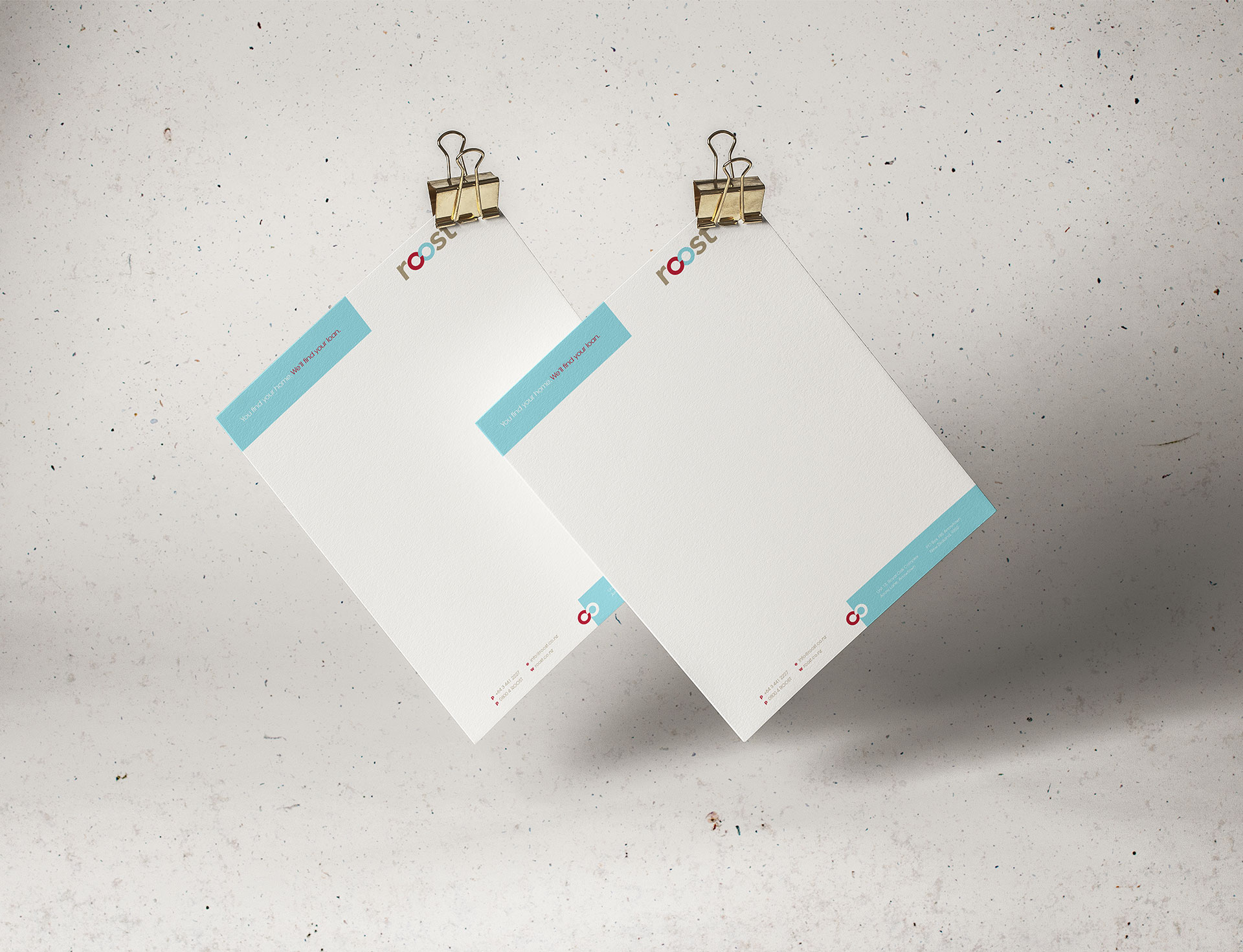 letterhead design for Roost Mortgage Brokers